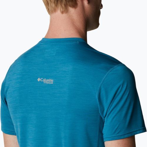 Pánské trekingové tričko Columbia Titan Pass Graphic Tee modré 1991471