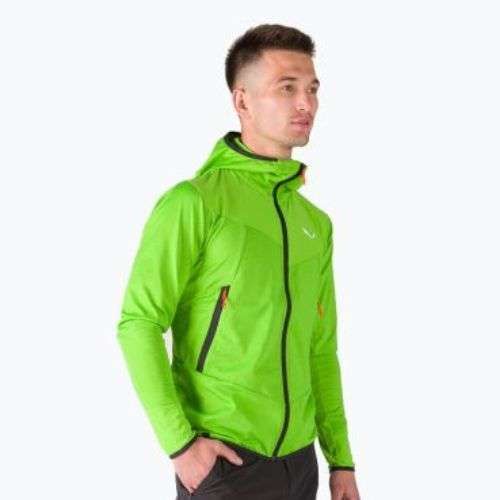 Salewa pánská fleecová mikina Agner Hybrid PL/DST FZ Hoody zelená 00-0000027371
