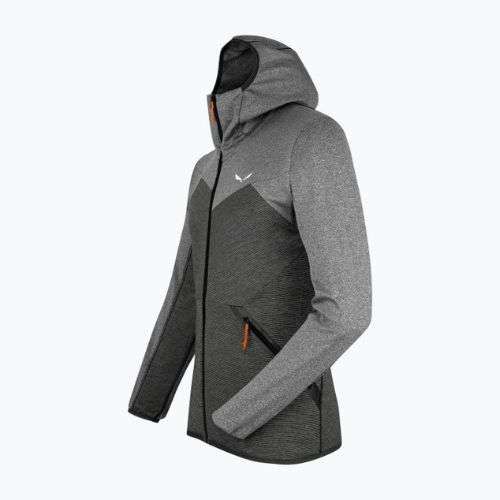 Salewa pánská fleecová mikina Puez Melange PL FZ Hoody šedá 00-0000027386