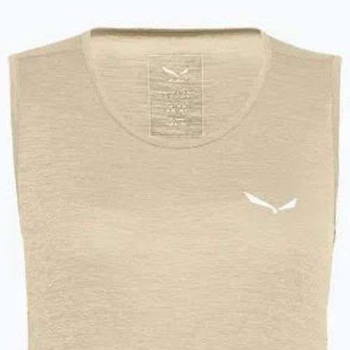 Dámské trekové tričko Salewa Puez Graphic Dry Tank beige 00-0000027482