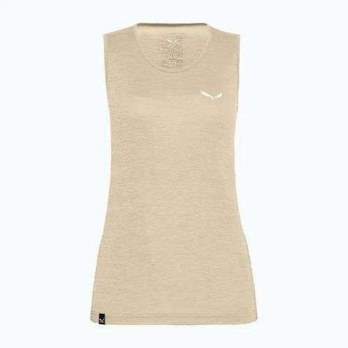 Dámské trekové tričko Salewa Puez Graphic Dry Tank beige 00-0000027482