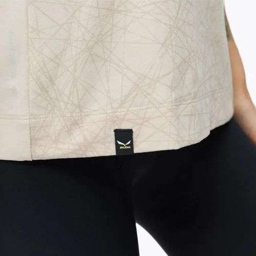 Salewa Lavaredo Hemp Print dámské trekové tričko beige 00-0000028023