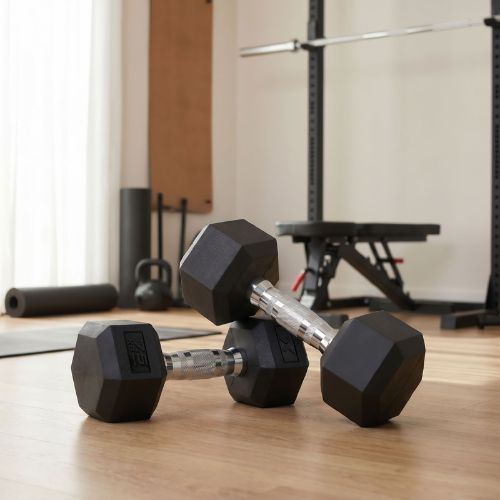 Pogumovaná činka XTREXO Hex HXD75 7.5 kg