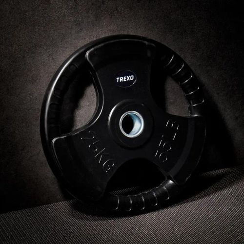 Pogumované litinové závaží XTREXO černé RW25 25 kg