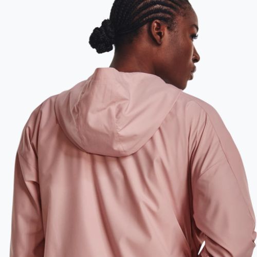 Dámská sportovní bunda Under Armour Rush Woven Nov růžová 1369848-676