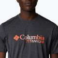 Pánské trekingové tričko Columbia Titan Pass Graphic Tee černé 1991471 4