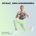 Pogumované litinové závaží XTREXO černé RW15 15 kg 2