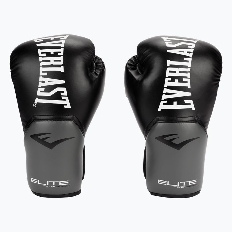 Pánské boxerské rukavice EVERLAST Pro Style Elite 5 černé EV2500 BLK/GRY-10 oz. 2