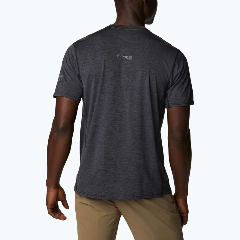 Pánské trekingové tričko Columbia Titan Pass Graphic Tee černé 1991471 2