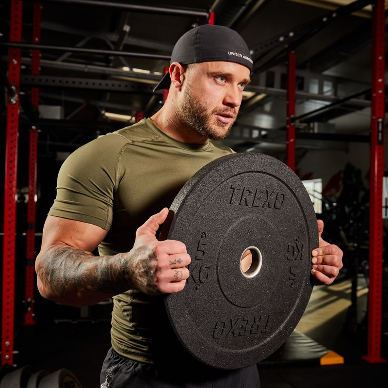 Olympijské závaží bumper XTREXO TRX-BMP005 5 kg černé 7