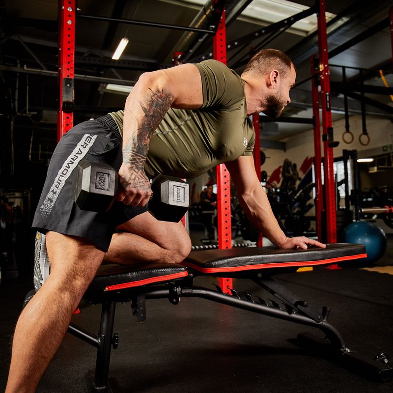 Pogumovaná činka XTREXO Hex HXD100 10 kg 8