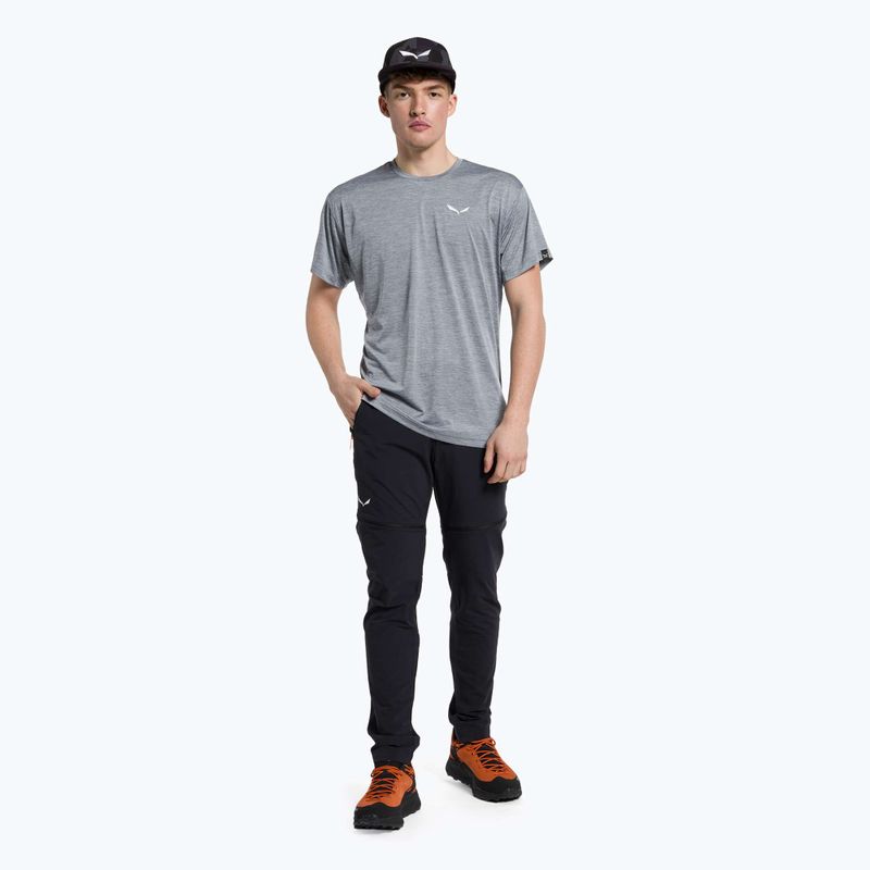 Salewa pánské trekové tričko Puez Melange Dry grey 00-0000026537 2
