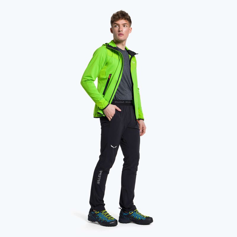 Salewa pánská fleecová mikina Agner Hybrid PL/DST FZ Hoody zelená 00-0000027371 2