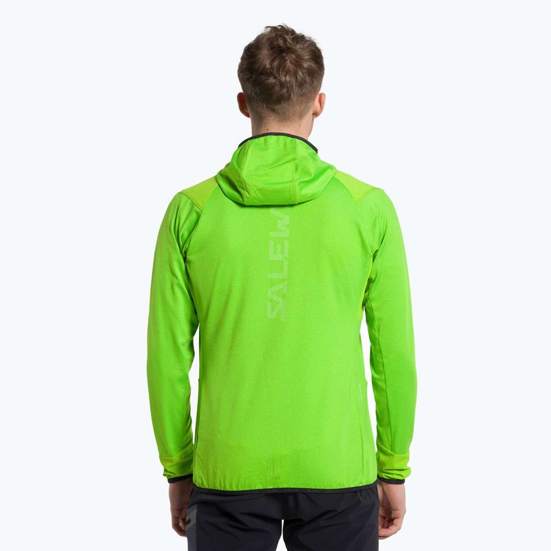 Salewa pánská fleecová mikina Agner Hybrid PL/DST FZ Hoody zelená 00-0000027371 3