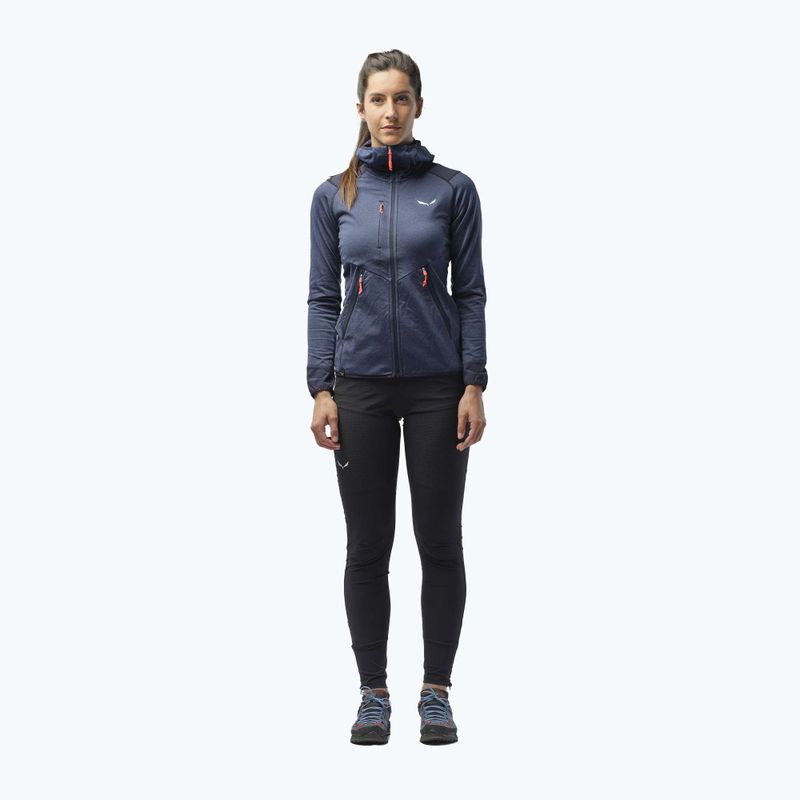 Salewa dámská fleecová mikina Agner Hybrid PL/DST FZ Hoody navy blue 00-0000027372 2