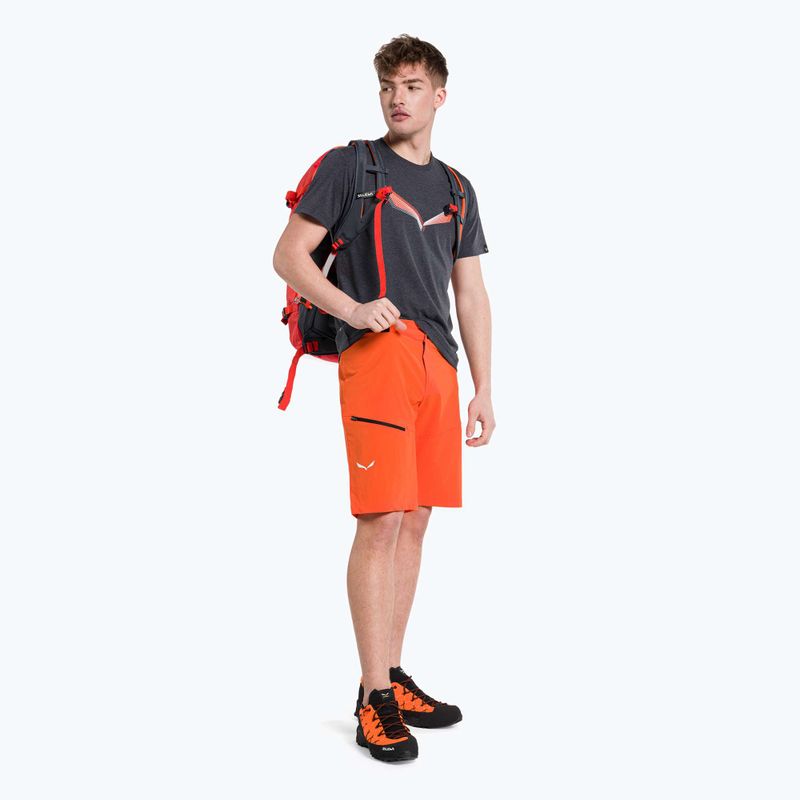 Pánské turistické šortky Salewa Pedroc Cargo 2 oranžové 26934 2