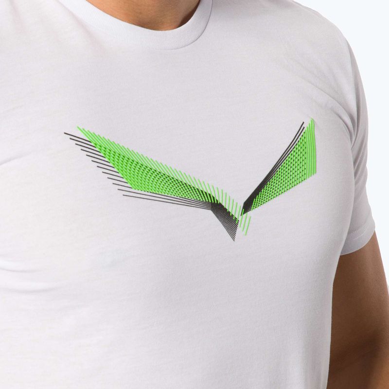 Pánské trekové tričko Salewa Lines Graphic Dry white 00-0000028065 4