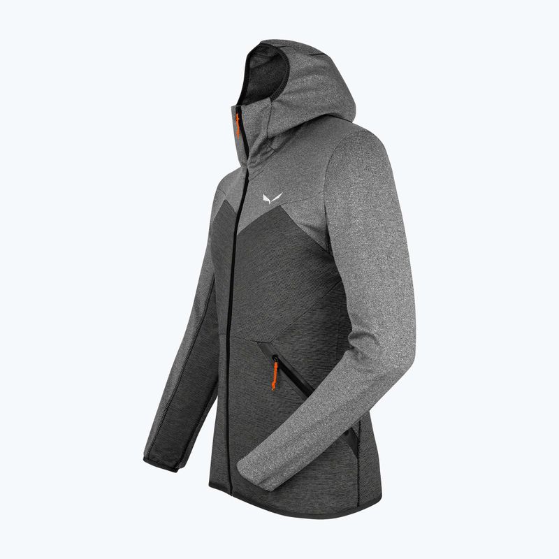 Salewa pánská fleecová mikina Puez Melange PL FZ Hoody šedá 00-0000027386 4
