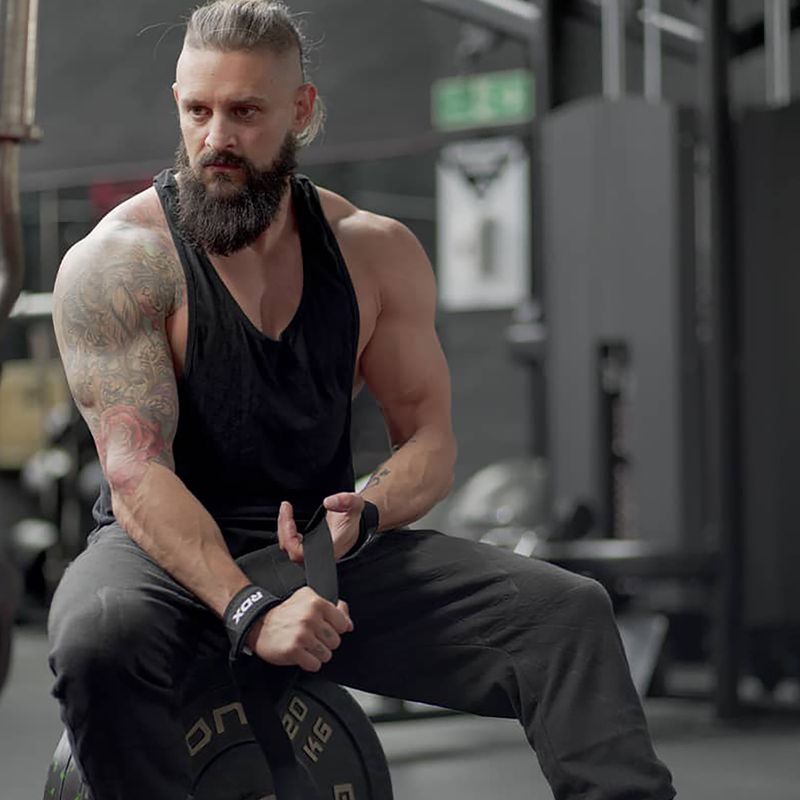 Zvedací pásy RDX Single Strap černé WAN-W1B+ 2