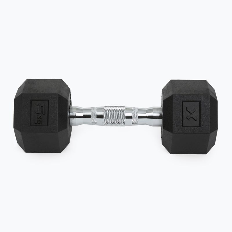 Pogumovaná činka XTREXO Hex HXD50 5 kg 7