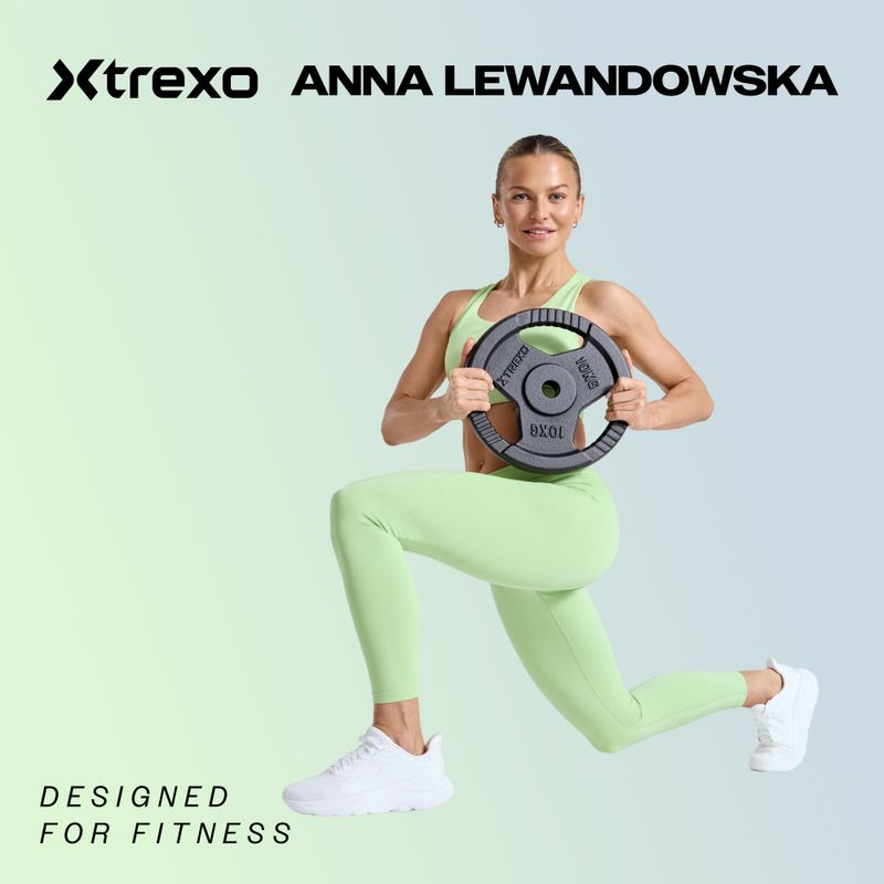 Pogumované litinové závaží XTREXO černé RW5 5 kg 2