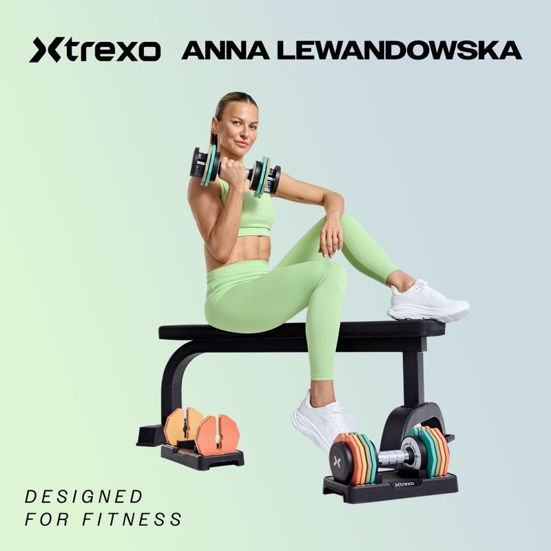 Nastavitelná činka XTREXO TXO-B4W005 32 kg black 2