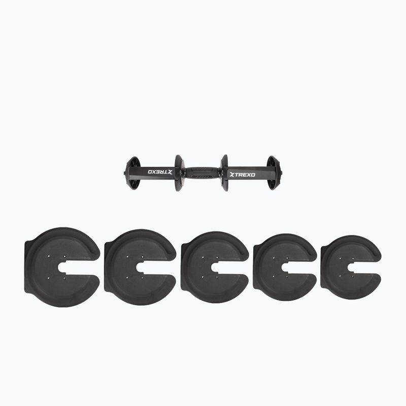 Nastavitelná činka XTREXO TXO-B4W001 40 kg black 11