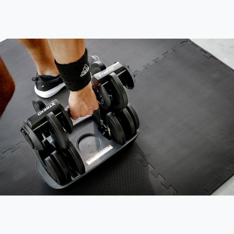 Nastavitelná činka XTREXO TXO-B4W003 18 kg black 6
