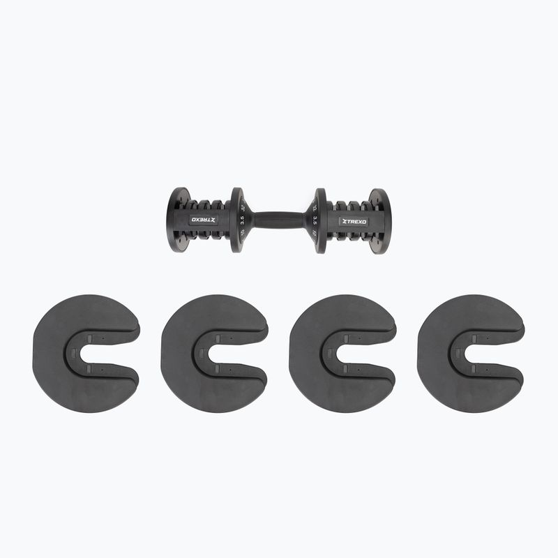 Nastavitelná činka XTREXO TXO-B4W005 32 kg black 10