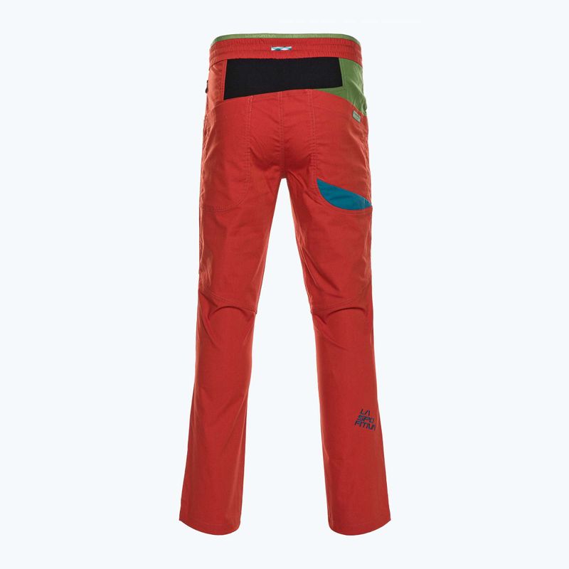 Pánské lezecké kalhoty La Sportiva Fuente červené N69313718 2