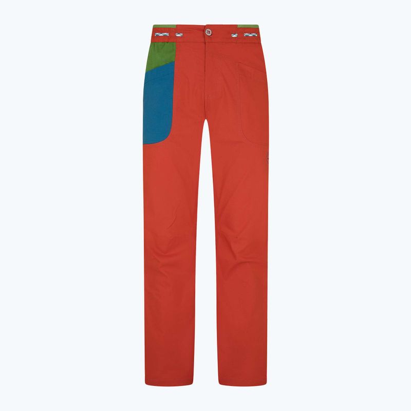 Pánské lezecké kalhoty La Sportiva Fuente červené N69313718 6