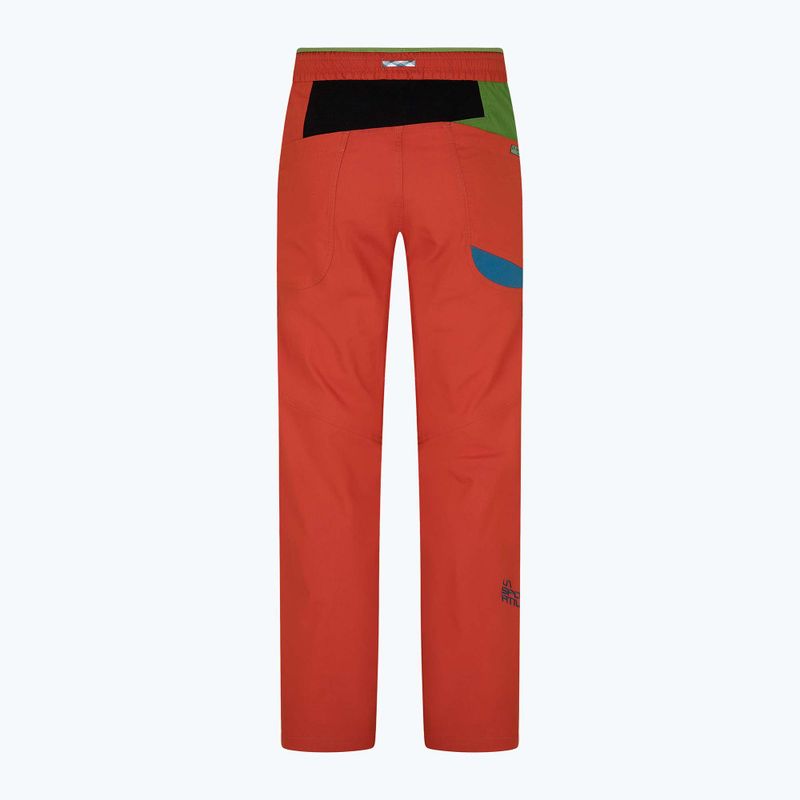 Pánské lezecké kalhoty La Sportiva Fuente červené N69313718 7