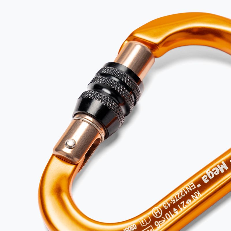 Karabina Grivel K6N Mega Screw Lock oranžová RSK6N 3