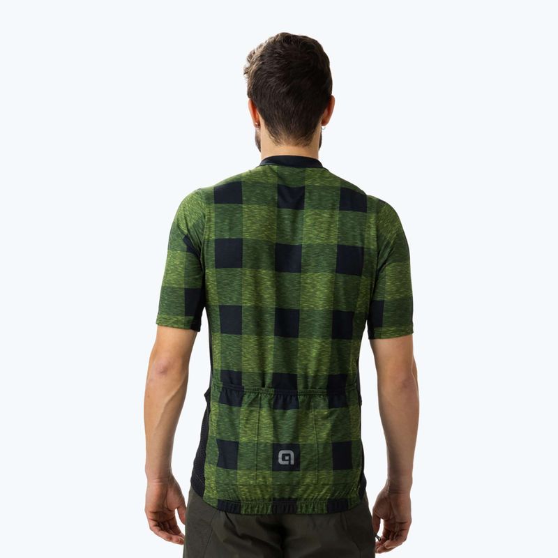 Pánský cyklistický dres Alé Scottish zelený L22133462 2