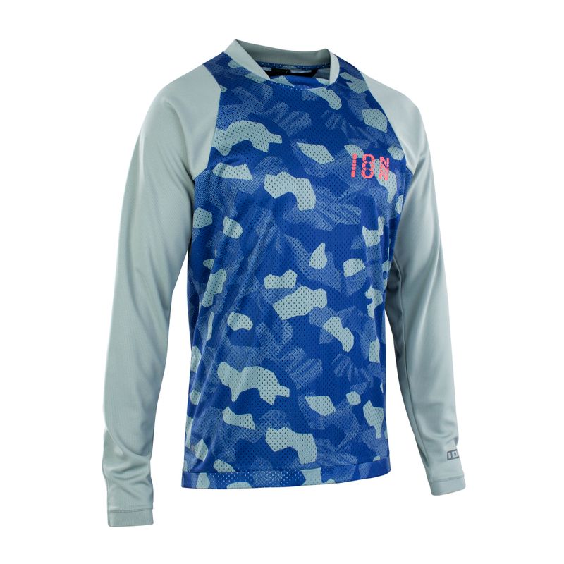 Pánský cyklistický dres ION Scrub Ls green 47222-5009 5