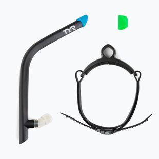 Plavecký šnorchl TYR Ultralite Snorkel 2.0 černo-modrý LSNRKL_001