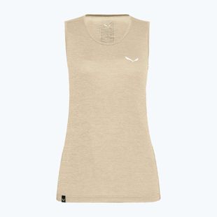 Dámské trekové tričko Salewa Puez Graphic Dry Tank beige 00-0000027482